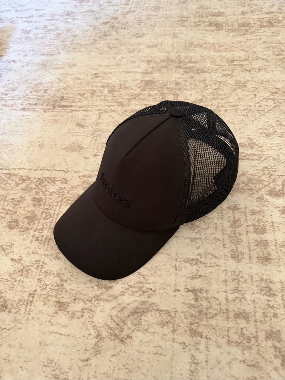Tentree InMotion Altitude Hat Adjustable Repreve Mesh Baseball Cap Black OS
